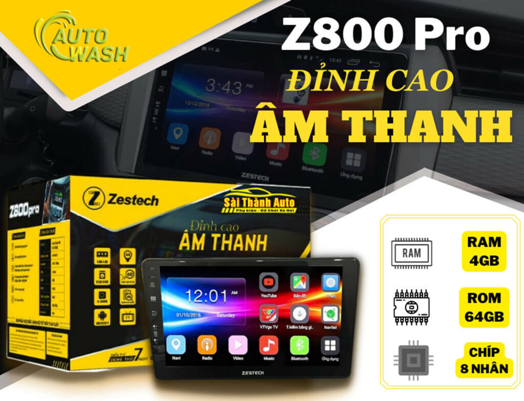 Màn hình Zestech Z800 Pro AutoWash