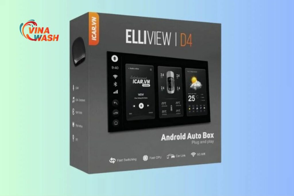 android box cho ô tô D4 của hãng Elliview